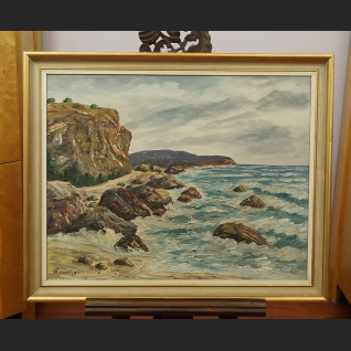 Morski brzeg obraz olejny piękne malarstwo marynistyczne Morski brzeg obraz olejny piękne malarstwo marynistyczne