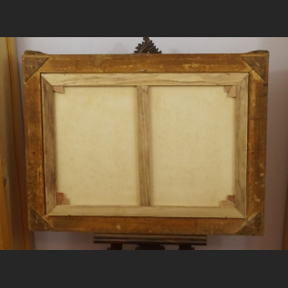 Obraz olejny z wiatrakiem rama kossakówka  Obraz olejny z wiatrakiem rama kossakówka