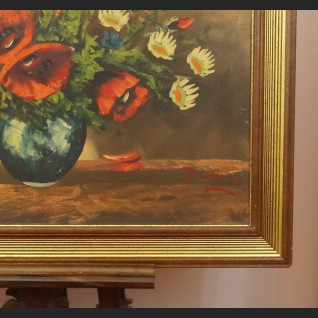 Obraz kwiaty Maki w prostej drewnianej ramie Obraz kwiaty Maki w prostej drewnianej ramie