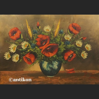 Obraz kwiaty Maki w prostej drewnianej ramie Obraz kwiaty Maki w prostej drewnianej ramie