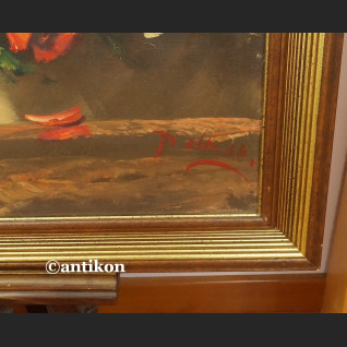 Obraz kwiaty Maki w prostej drewnianej ramie Obraz kwiaty Maki w prostej drewnianej ramie