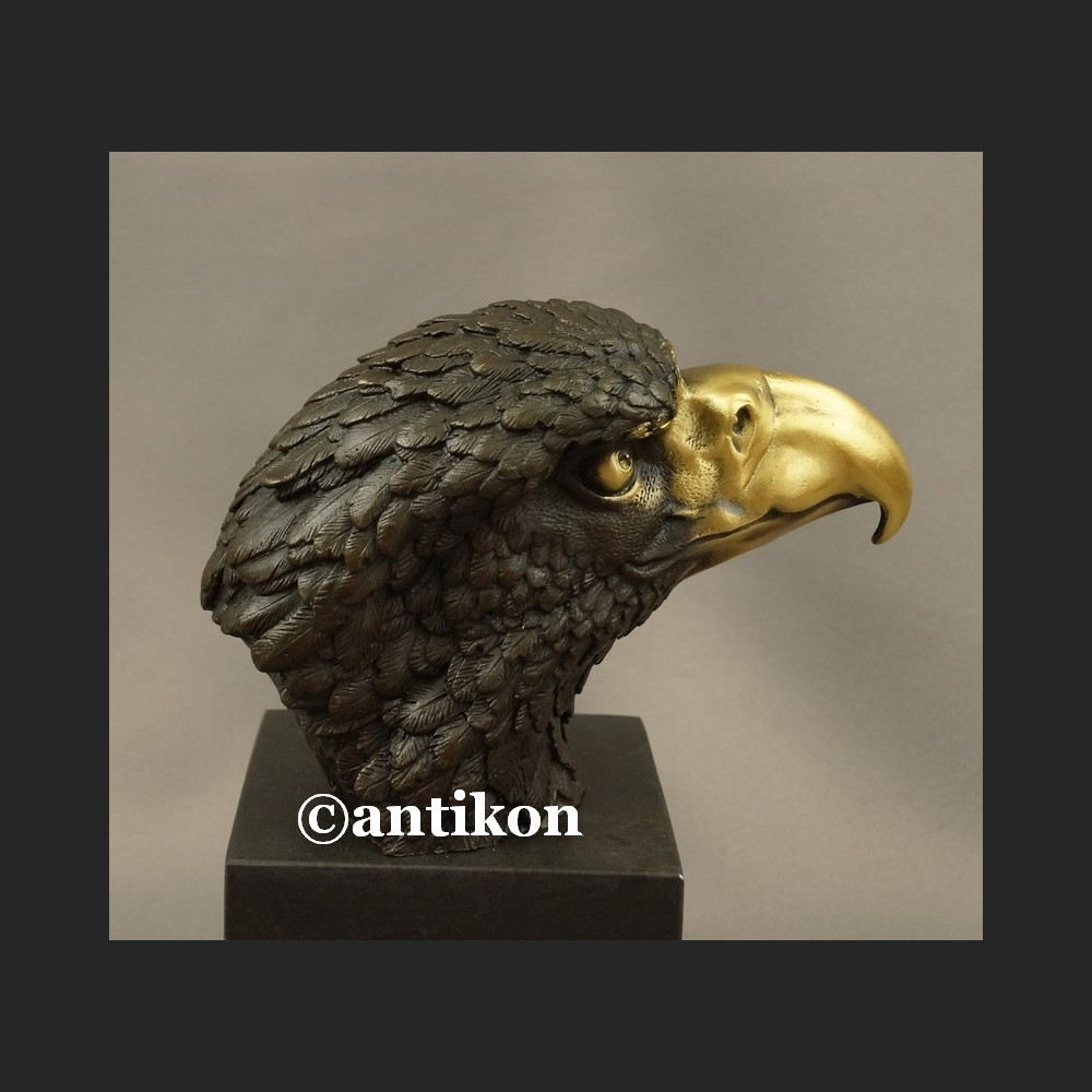 Rzeźba Orzeł piękny brąz na prezent 