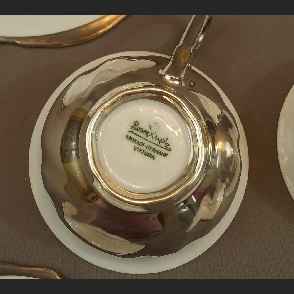 Filiżanka Rosenthal posrebrzana zestaw śniadaniowy 