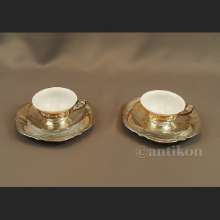 Filiżanka Rosenthal posrebrzana zestaw śniadaniowy 