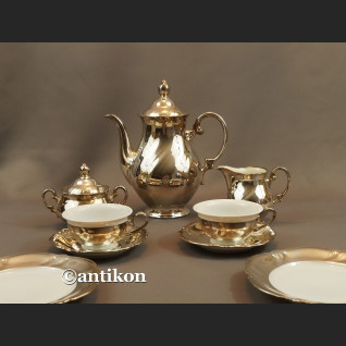 Dzbanek, cukiernica i mlecznik  posrebrzny zestaw