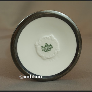 Rosenthal wazon w stylu art deco okuty srebrem Rosenthal wazon w stylu art deco okuty srebrem