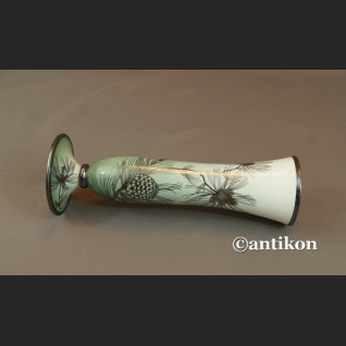 Rosenthal wazon w stylu art deco okuty srebrem Rosenthal wazon w stylu art deco okuty srebrem