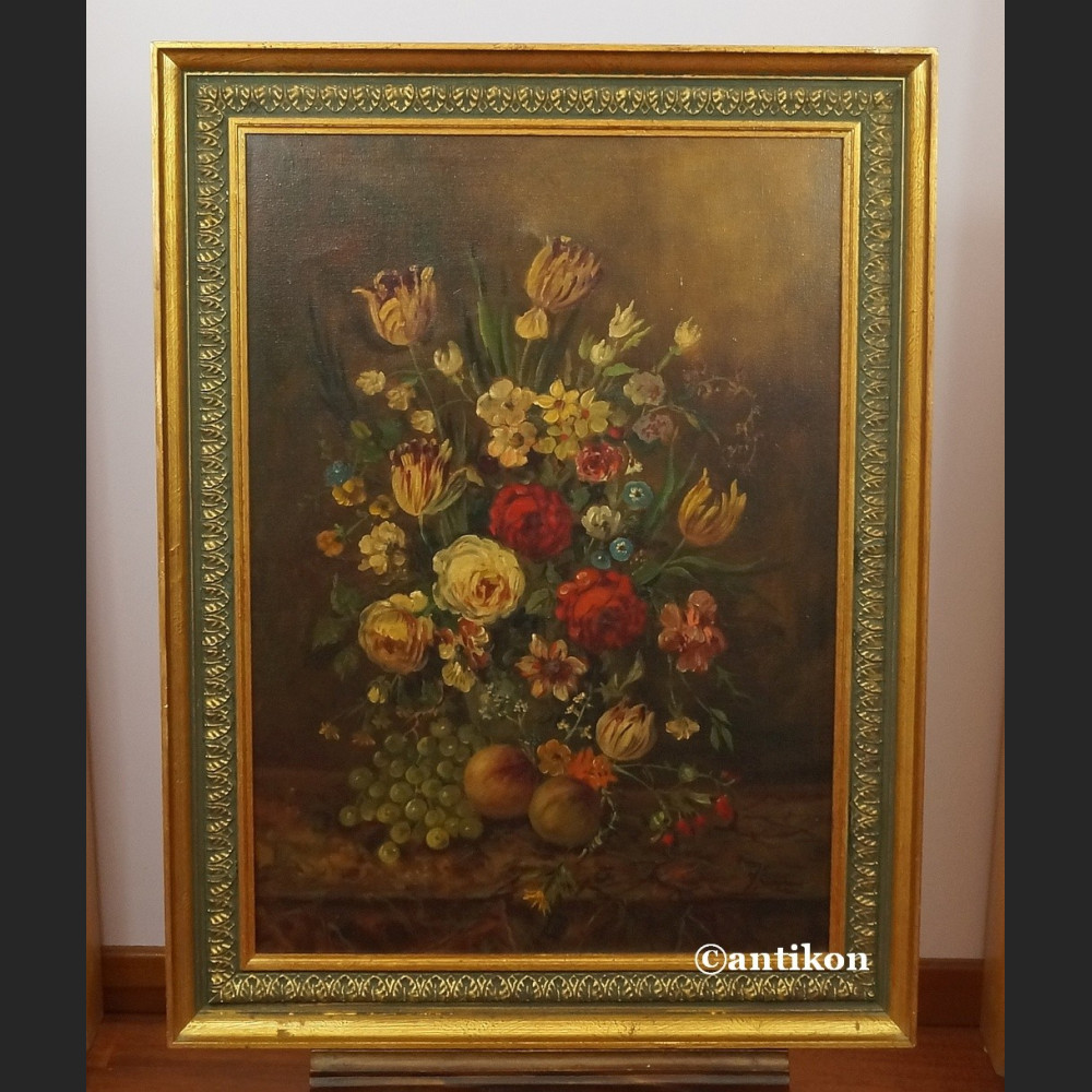 Obraz kwiaty piękne malarstwo martwa natura Obraz kwiaty piękne malarstwo martwa natura