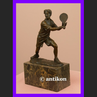 Tenisista figura brąz trofeum sportowe Tenisista figura brąz trofeum sportowe