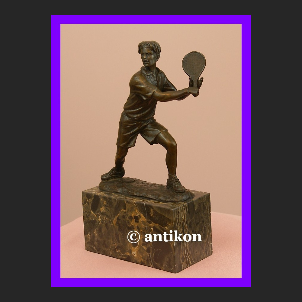 Tenisista figura brąz trofeum sportowe Tenisista figura brąz trofeum sportowe