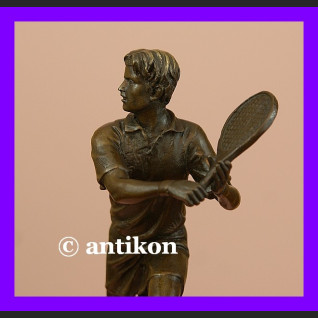 Tenisista figura brąz trofeum sportowe Tenisista figura brąz trofeum sportowe