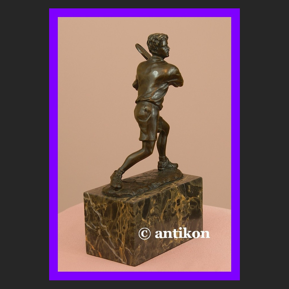 Tenisista figura brąz trofeum sportowe Tenisista figura brąz trofeum sportowe