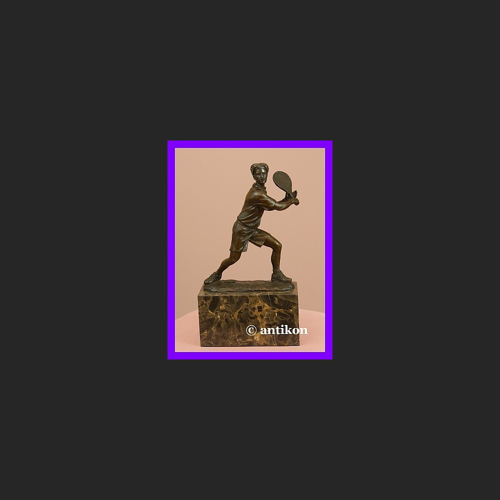 Tenisista figura brąz trofeum sportowe Tenisista figura brąz trofeum sportowe
