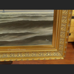 Obraz samotny biały żagiel wielki do salonu 