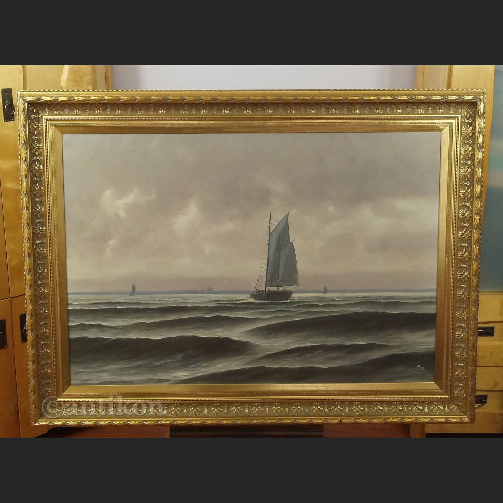 Obraz samotny biały żagiel wielki do salonu 