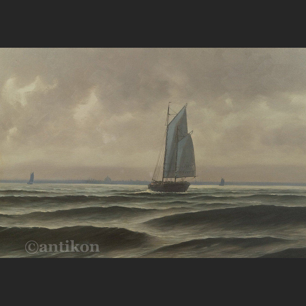 Obraz samotny biały żagiel wielki do salonu 