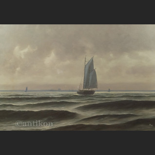 Obraz samotny biały żagiel wielki do salonu 