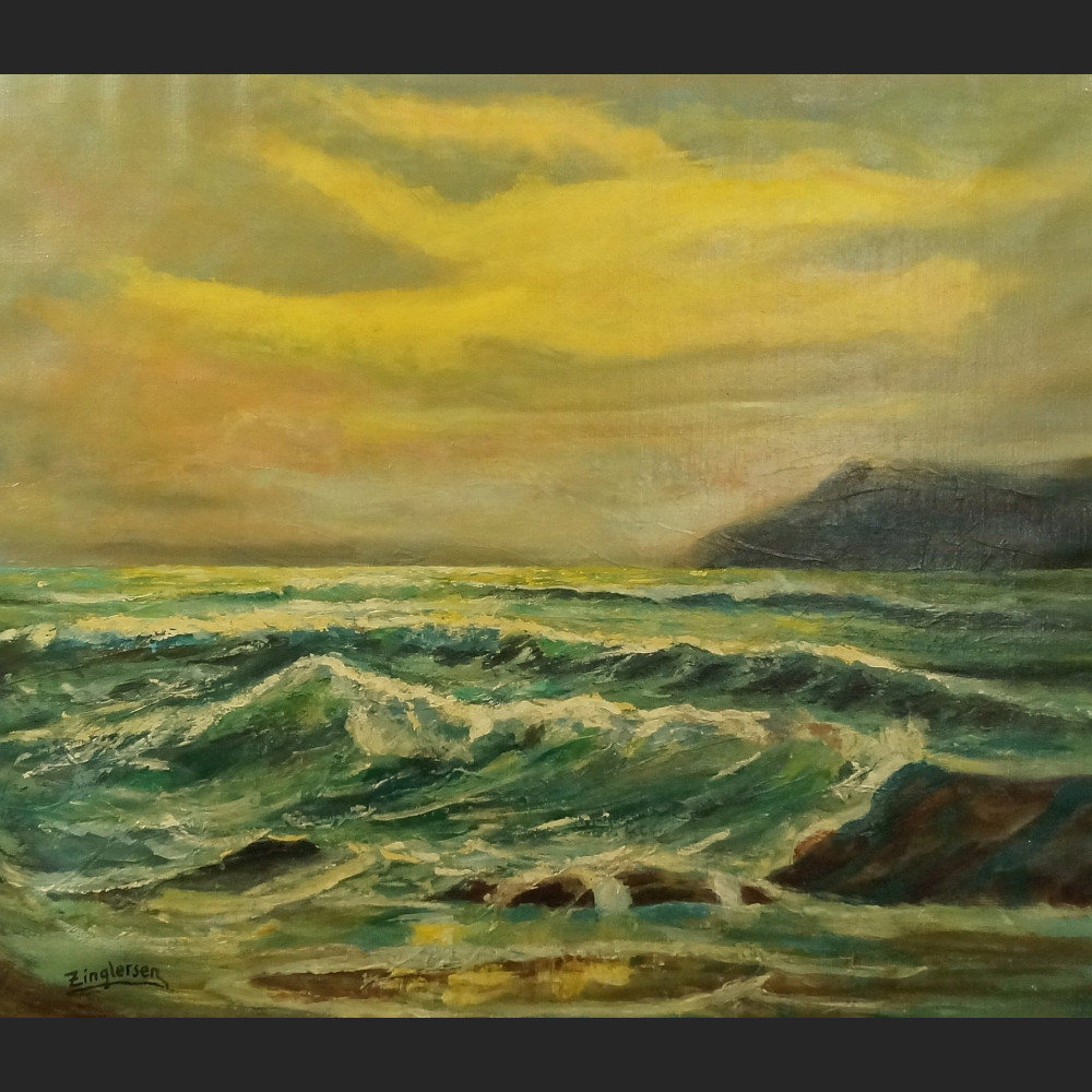 Obraz morze wzburzone piękne malarstwo Obraz morze wzburzone piękne malarstwo