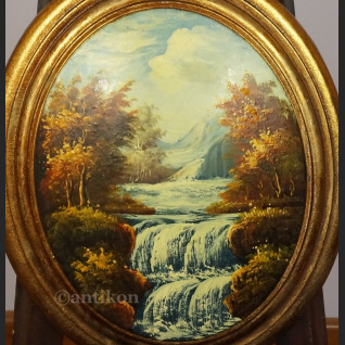 Wodospad obraz w owalu