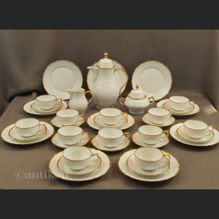 Serwis Rosenthal Sanssouci 12 osobowy biały do herbaty lata 40 XX w Serwis Rosenthal Sanssouci 12 osobowy biały do herbaty lata 40 XX w