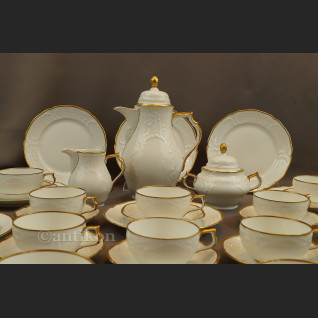 Serwis Rosenthal Sanssouci 12 osobowy biały do herbaty lata 40 XX w Serwis Rosenthal Sanssouci 12 osobowy biały do herbaty lata 40 XX w