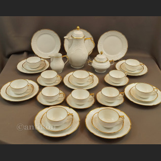 Serwis Rosenthal Sanssouci 12 osobowy biały do herbaty lata 40 XX w Serwis Rosenthal Sanssouci 12 osobowy biały do herbaty lata 40 XX w