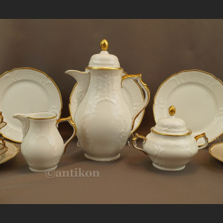 Serwis Rosenthal Sanssouci 12 osobowy biały do herbaty lata 40 XX w Serwis Rosenthal Sanssouci 12 osobowy biały do herbaty lata 40 XX w
