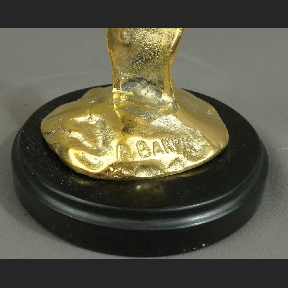 Myśliciel maska modernistyczna rzeźba złocony unikat Myśliciel maska modernistyczna rzeźba złocony unikat