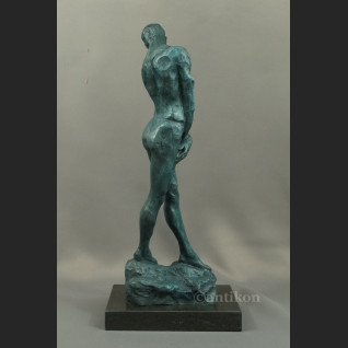 Rzeźba  A. Rodin  Adam piękny duży posąg z brązu  Rzeźba  A. Rodin  Adam piękny duży posąg z brązu