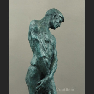 Rzeźba  A. Rodin  Adam piękny duży posąg z brązu  Rzeźba  A. Rodin  Adam piękny duży posąg z brązu
