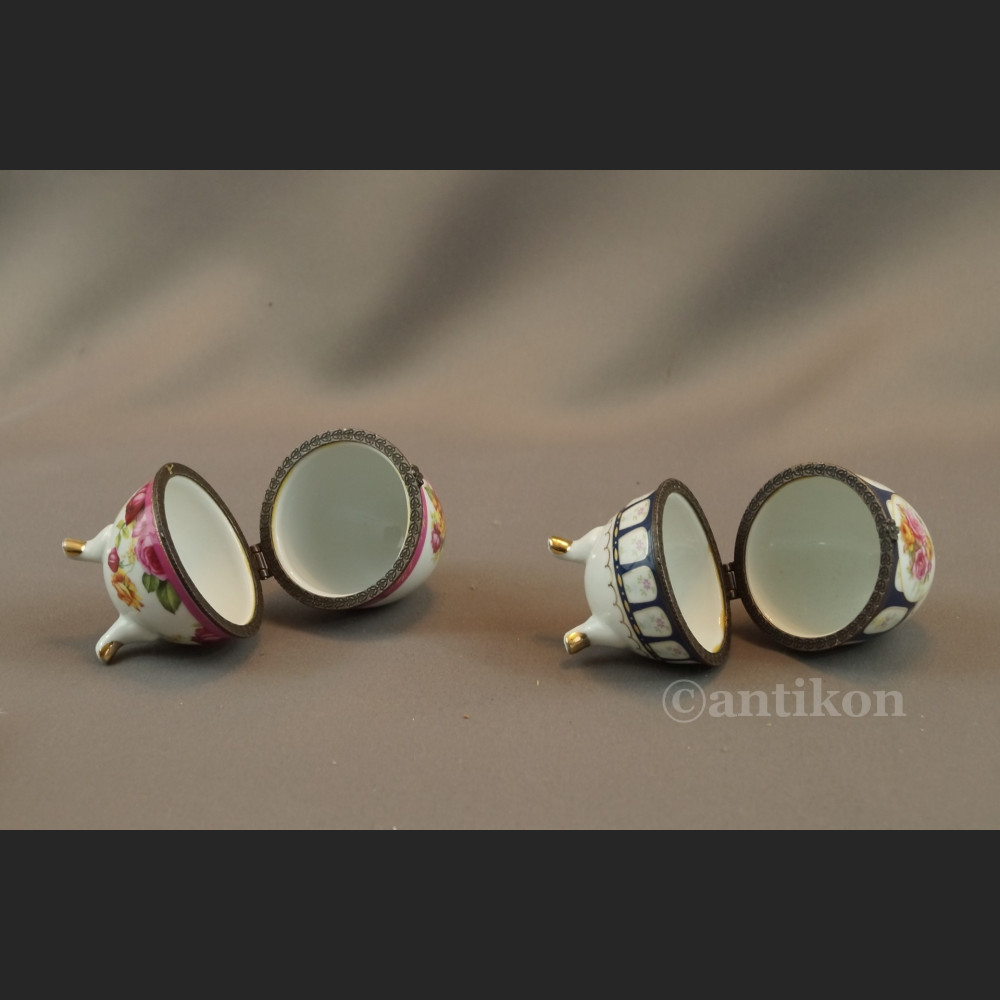 Jajo  porcelanowa szkatuła para 