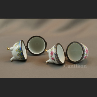 Jajo  porcelanowe szkatuła 2 sztuki