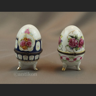 Jajo  porcelanowe szkatuła 2 sztuki