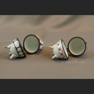 Jajo  porcelanowe szkatuła 2 sztuki