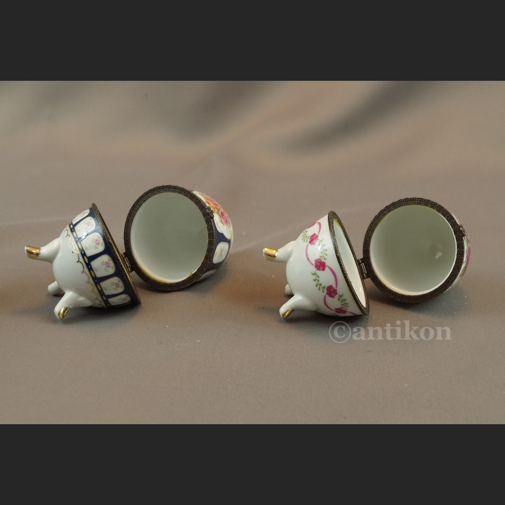 Jajo  porcelanowe szkatuła 2 sztuki