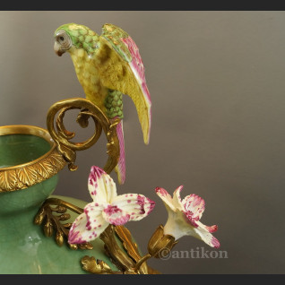 Wazon z papugami pałacowy piękny olbrzym 