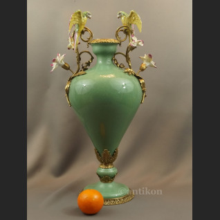 Wazon z papugami pałacowy piękny olbrzym 