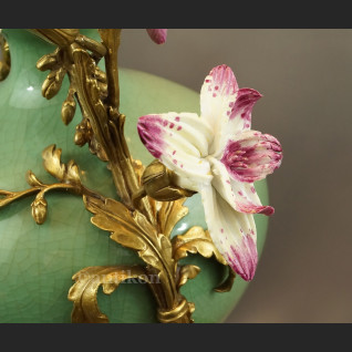 Wazon z papugami pałacowy piękny olbrzym 