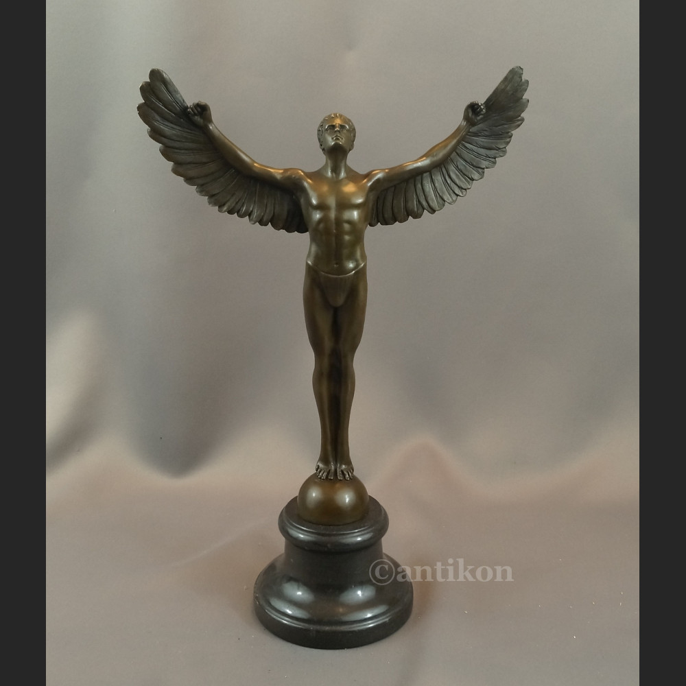 Ikar figura z prawdziwego brązu Ikar figura z prawdziwego brązu