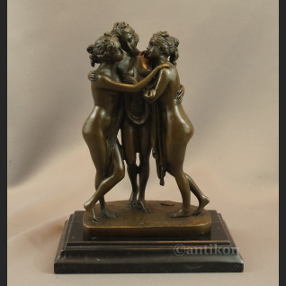 Trzy Gracje rzeźba z brązu piękna