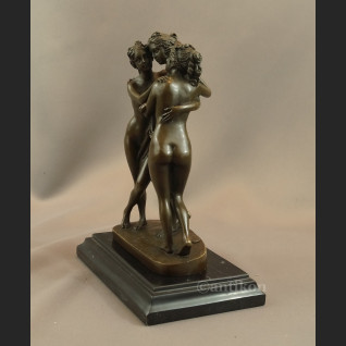 Trzy Gracje rzeźba z brązu piękna Trzy Gracje rzeźba z brązu piękna