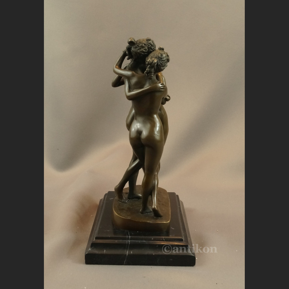 Trzy Gracje rzeźba z brązu piękna Trzy Gracje rzeźba z brązu piękna