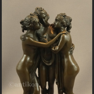 Trzy Gracje rzeźba z brązu piękna Trzy Gracje rzeźba z brązu piękna