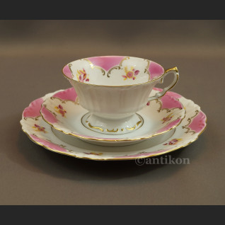 Antyczna filiżanka porcelanowa stara bawarska porcelana trio