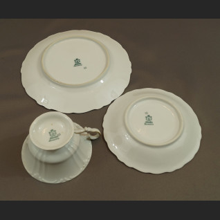 Antyczna filiżanka porcelanowa stara bawarska porcelana trio