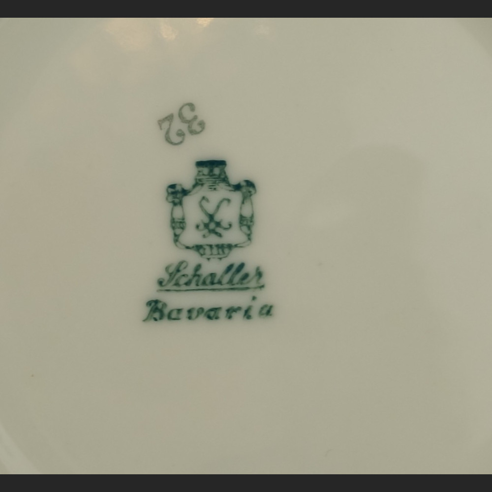 Antyczna filiżanka porcelanowa stara bawarska porcelana trio