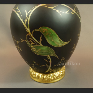 Wazon Rosenthal wielka czarna kula ręcznie malowana Wazon Rosenthal wielka czarna kula ręcznie malowana