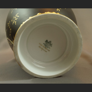 Wazon Rosenthal wielka czarna kula ręcznie malowana Wazon Rosenthal wielka czarna kula ręcznie malowana