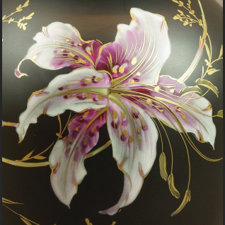 Wazon Rosenthal wielka czarna kula ręcznie malowana Wazon Rosenthal wielka czarna kula ręcznie malowana