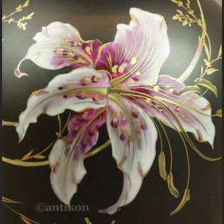 Wazon Rosenthal wielka czarna kula ręcznie malowana Wazon Rosenthal wielka czarna kula ręcznie malowana